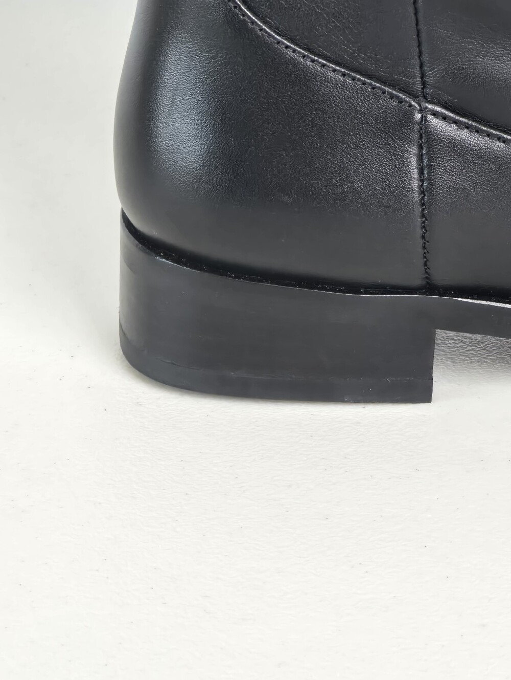 Thursday Boot Company Crown Zip-Up Black Leather Knee High Riding Boots Size 9 - Picture 12 of 15
